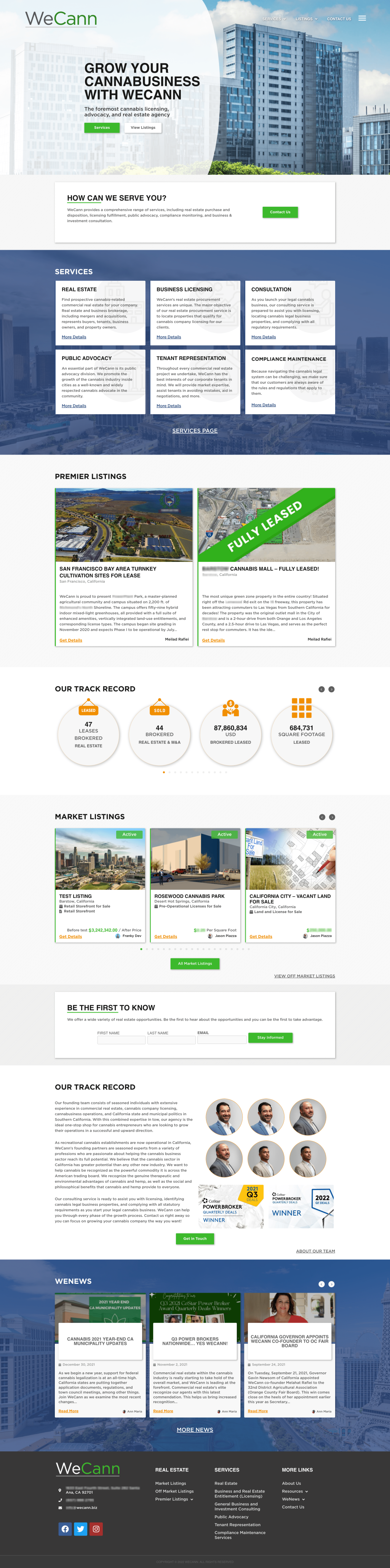 Wecann- homepage